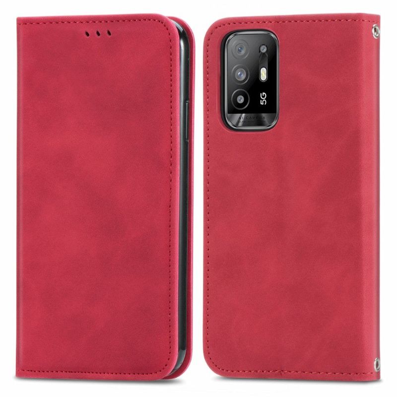 Flipové Pouzdro Na Oppo A94 5G Obchodní Retro