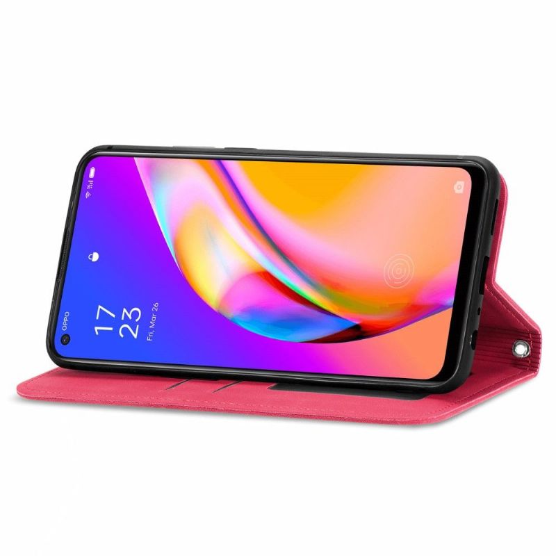 Flipové Pouzdro Na Oppo A94 5G Obchodní Retro
