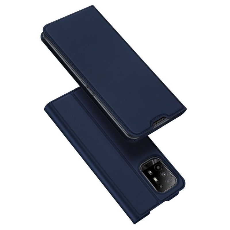 Flipové Pouzdro Na Oppo A94 5G Obchodní Saténový Efekt