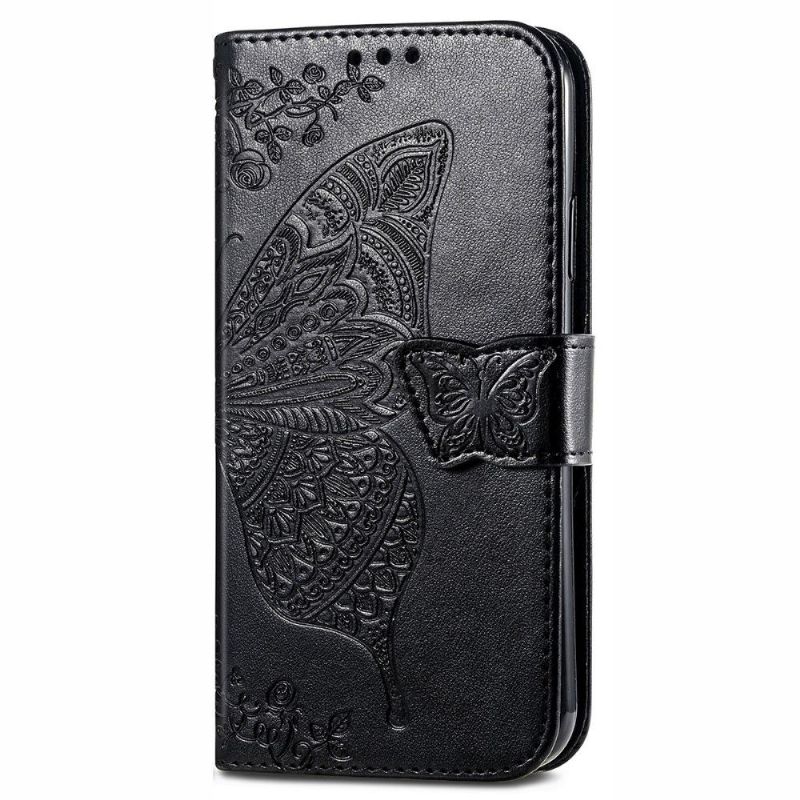 Flipové Pouzdro Na Oppo A94 5G Reliéfní Motýl