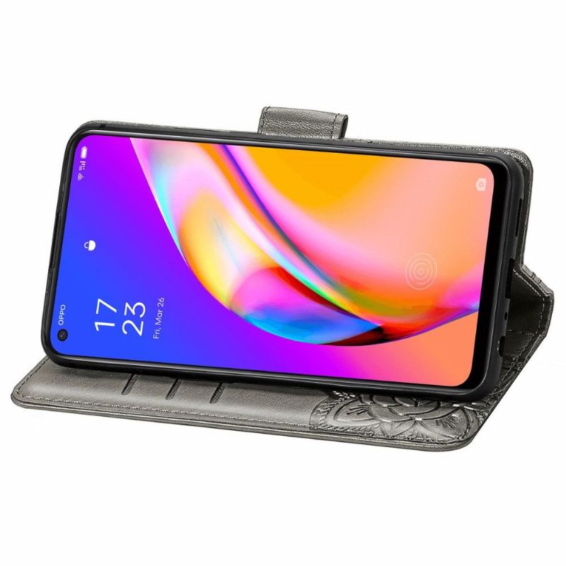 Flipové Pouzdro Na Oppo A94 5G Reliéfní Motýl