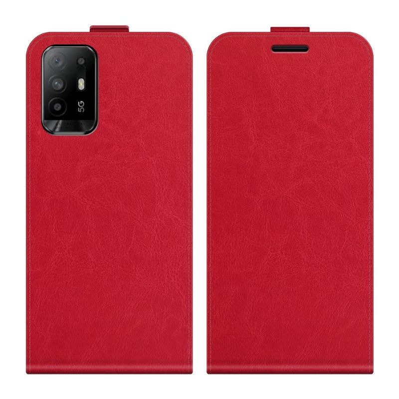 Kožené Pouzdro Na Oppo A94 5G Flipové Pouzdro Vertikální Umělá Kůže