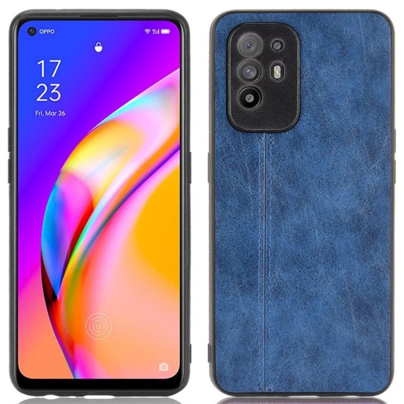 Kryt Na Oppo A94 5G Kožený Efekt