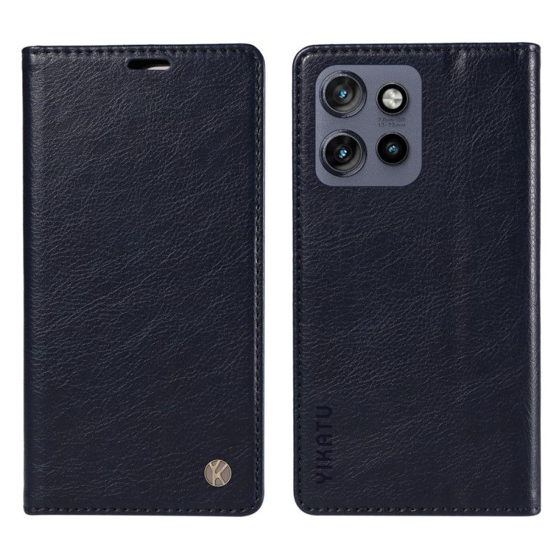 Kožené Pouzdro Motorola Edge 50 Neo Kryty Na Mobil Vintage Ykatu
