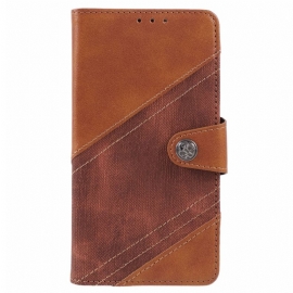 Kožený Kryt Motorola Edge 50 Neo Bi-textura