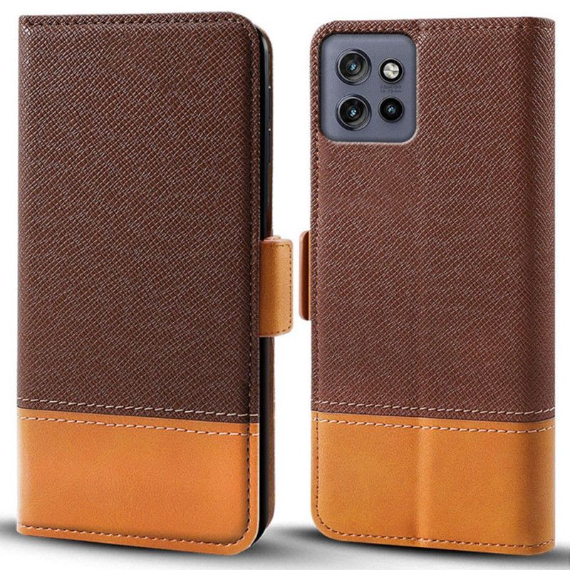 Kožený Kryt Motorola Edge 50 Neo Bi-textura