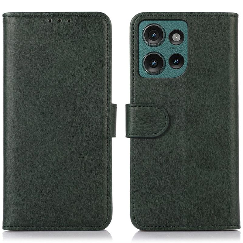 Kožený Kryt Motorola Edge 50 Neo Kožený Efekt