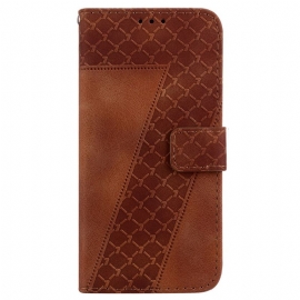 Kožený Kryt Motorola Edge 50 Neo Návrh 7