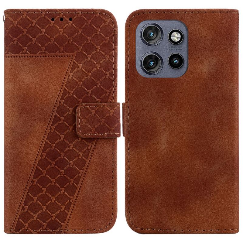 Kožený Kryt Motorola Edge 50 Neo Návrh 7