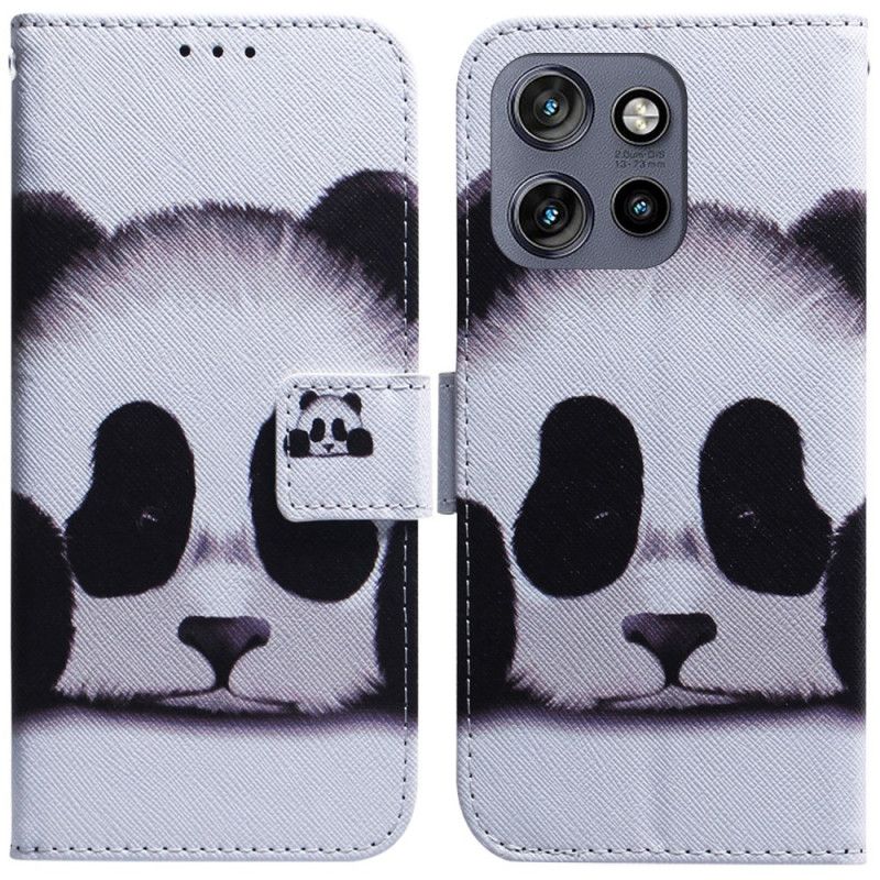 Kožený Kryt Na Motorola Edge 50 Neo Panda