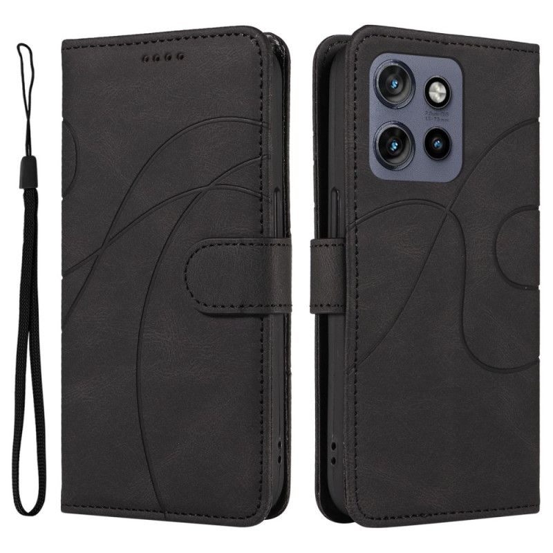 Kožený Kryt Na Motorola Edge 50 Neo Vlnovky