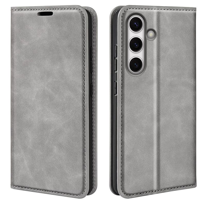 Kožené Pouzdro Folio Na Samsung Galaxy S24 Fe Klasika