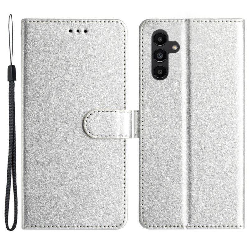 Kožený Kryt Samsung Galaxy S24 Fe Hedvábná Textura
