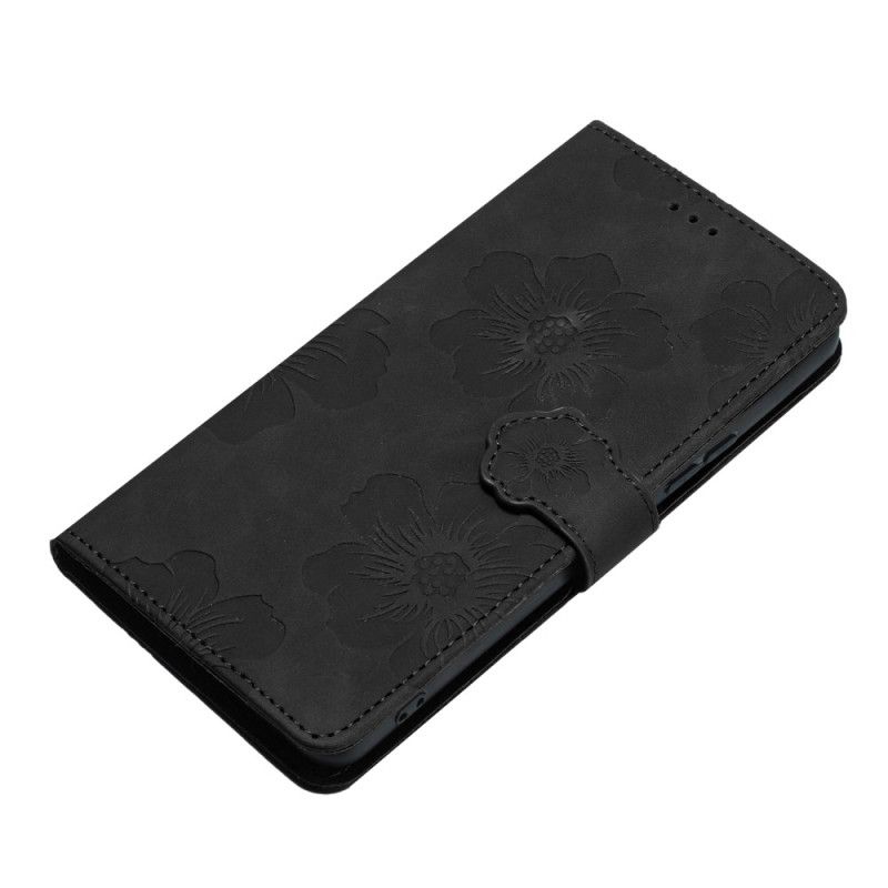 Kožený Kryt Samsung Galaxy S24 Fe Květinový Vzor