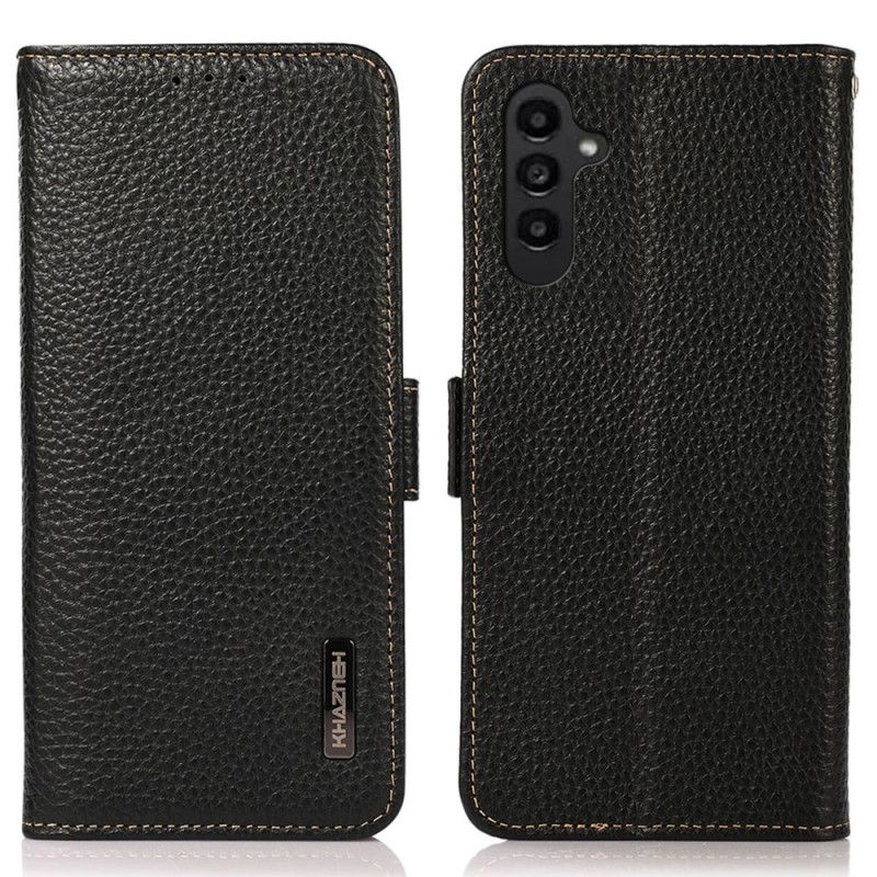 Kožený Kryt Samsung Galaxy S24 Fe Kůže S Rfid Blokováním Khazneh