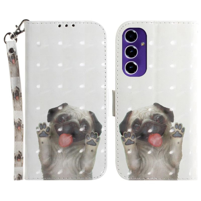 Kožený Kryt Samsung Galaxy S24 Fe Mops S Popruhy