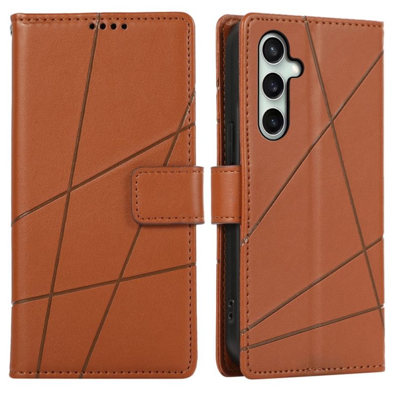 Kožený Kryt Samsung Galaxy S24 Fe Řádky
