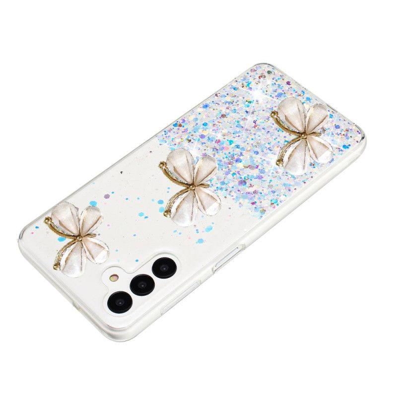 Kryt Samsung Galaxy S24 Fe Kryty Na Mobil Fosforeskující 3d Motýli