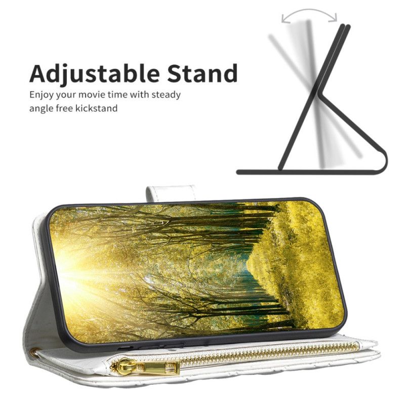 Peněženková Pouzdra Samsung Galaxy S24 Fe Kryty Na Mobil Binfen Color Prošívaná Peněženka
