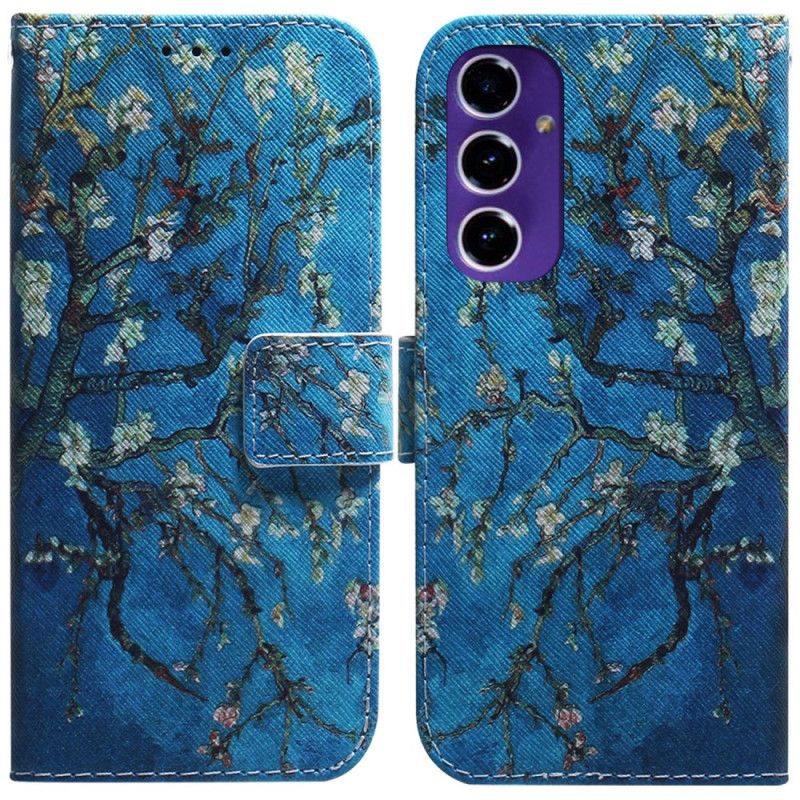 Peněženková Pouzdra Samsung Galaxy S24 Fe Kryty Na Mobil Květy Meruněk