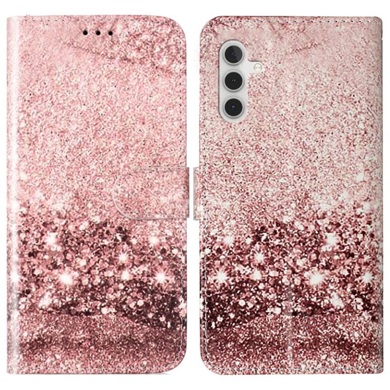 Peněženková Pouzdra Samsung Galaxy S24 Fe Mramor Z Růžového Zlata