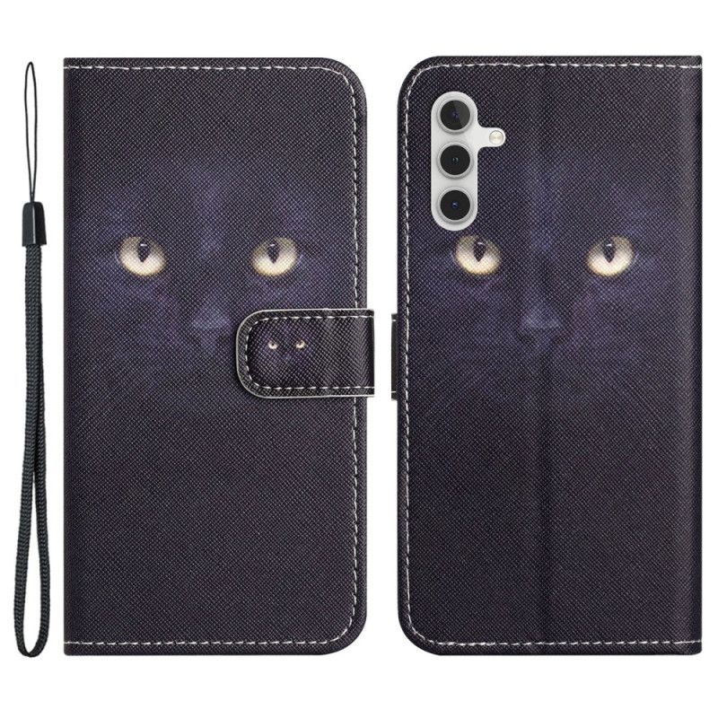 Peněženková Pouzdra Samsung Galaxy S24 Fe Strappy Cat Eyes