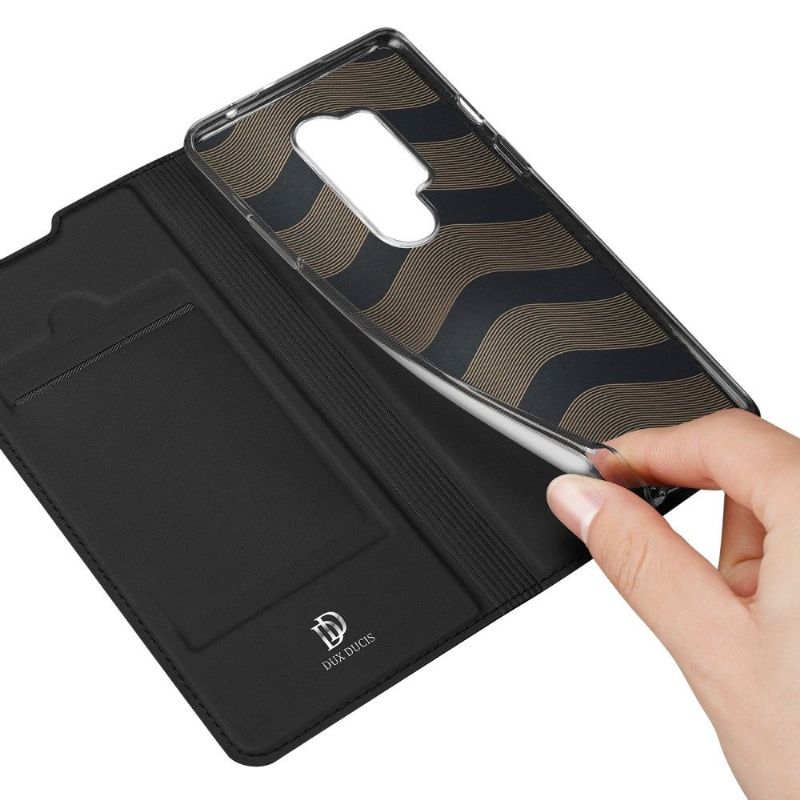 Kožené Pouzdro Na OnePlus 8 Pro Saténový Povlak