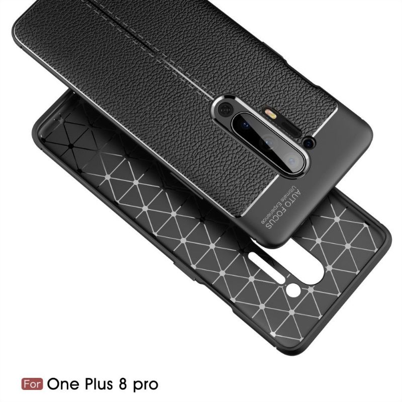 Kryt Na OnePlus 8 Pro Gel Pro Konečnou Úpravu Umělé Kůže