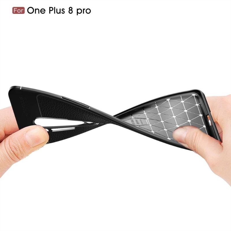 Kryt Na OnePlus 8 Pro Gel Pro Konečnou Úpravu Umělé Kůže