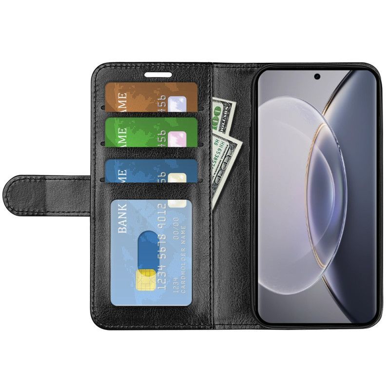Kožené Pouzdro Na Vivo X90 Pro Vintage Umělá Kůže