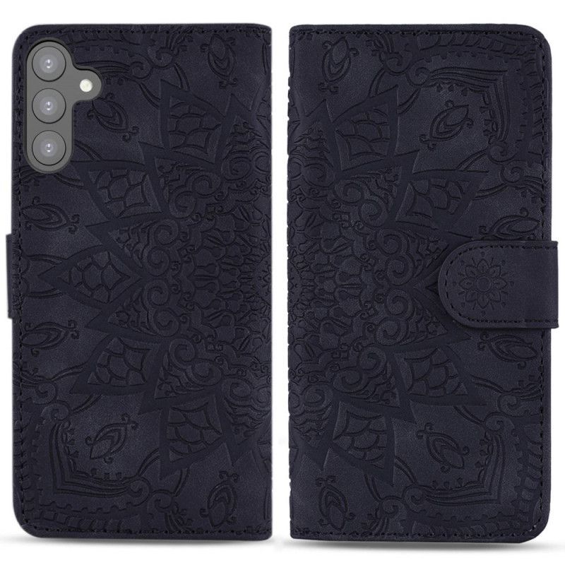 Flipové Pouzdro Na Samsung Galaxy S23 Plus 5G Na Lana Stylová Strappy Mandala