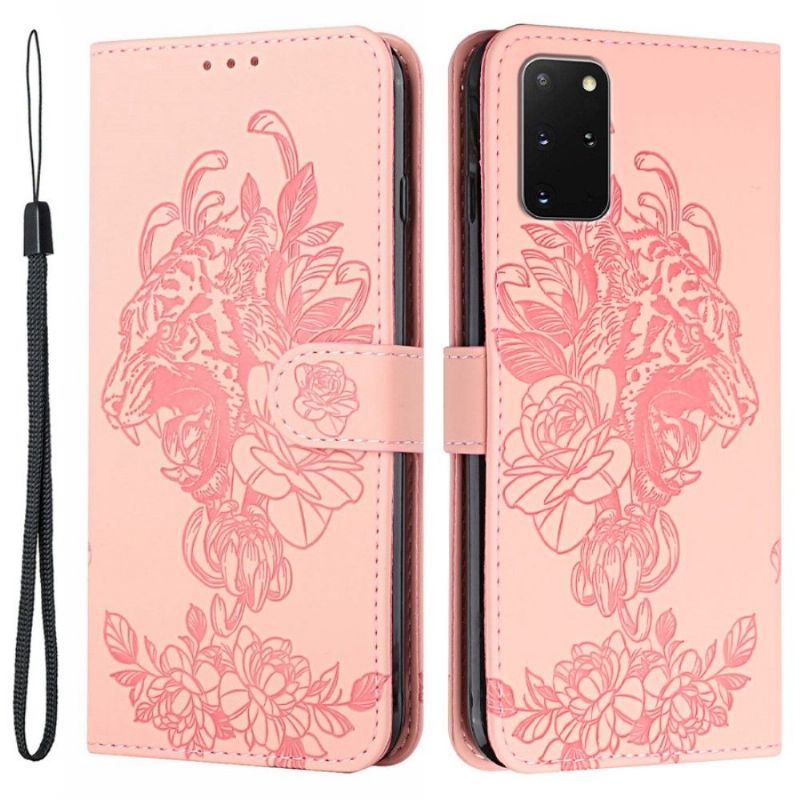 Flipové Pouzdro Na Samsung Galaxy S20 Plus Design Tygra