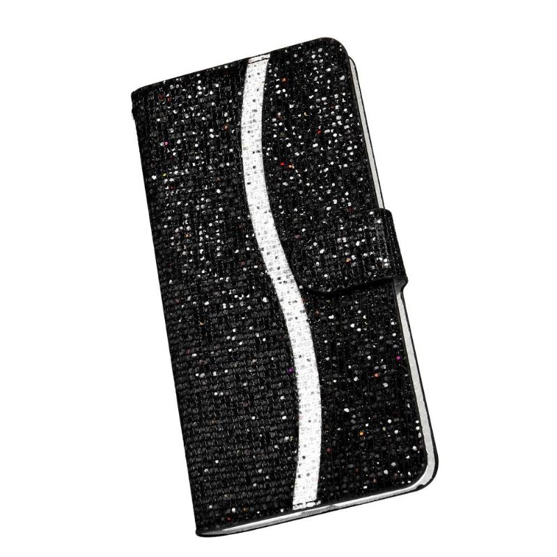 Flipové Pouzdro Na Samsung Galaxy S20 Plus Držák Na Třpytivé Karty