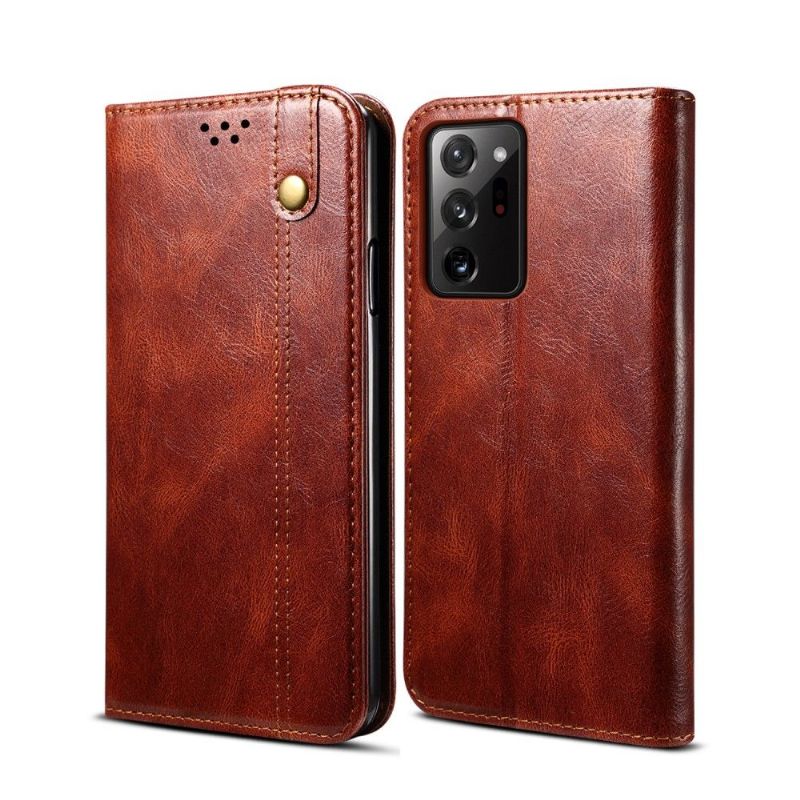 Flipové Pouzdro Na Samsung Galaxy S20 Plus Ernestine Odkryté Švy
