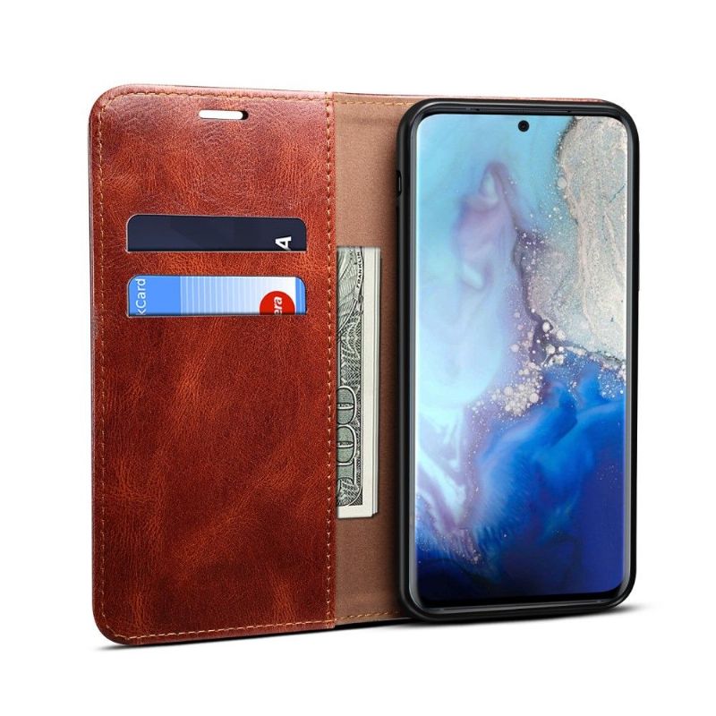 Flipové Pouzdro Na Samsung Galaxy S20 Plus Ernestine Odkryté Švy