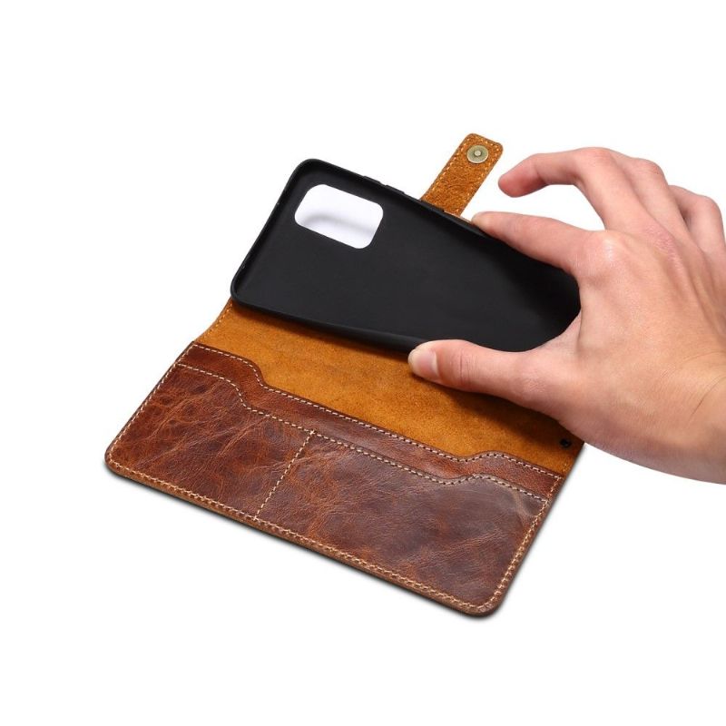 Flipové Pouzdro Na Samsung Galaxy S20 Plus Rukojeť Z Pravé Kůže