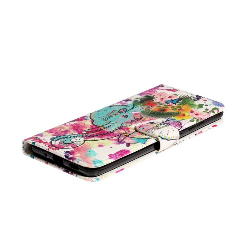 Flipové Pouzdro Na Samsung Galaxy S20 Plus Tropický Slon