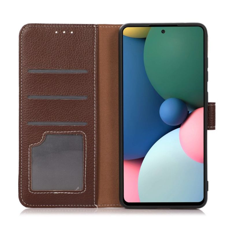 Flipové Pouzdro Na Motorola Edge 20 Pro Claudia Zrnitá Umělá Kůže