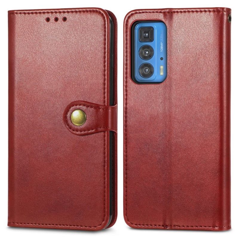 Flipové Pouzdro Na Motorola Edge 20 Pro Držák Karet Z Umělé Kůže Indila