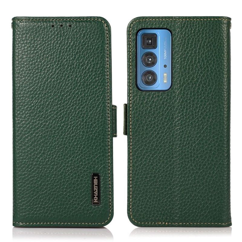 Flipové Pouzdro Na Motorola Edge 20 Pro Khazneh Zrnitá Kůže