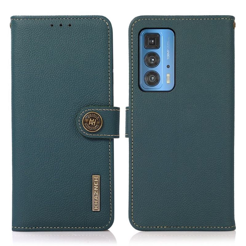 Flipové Pouzdro Na Motorola Edge 20 Pro Klasická Kůže Khazneh
