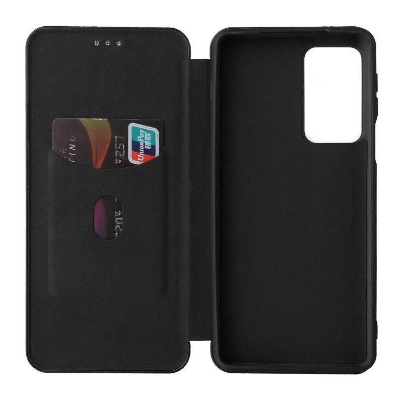 Flipové Pouzdro Na Motorola Edge 20 Pro Koženka Z Uhlíkových Vláken