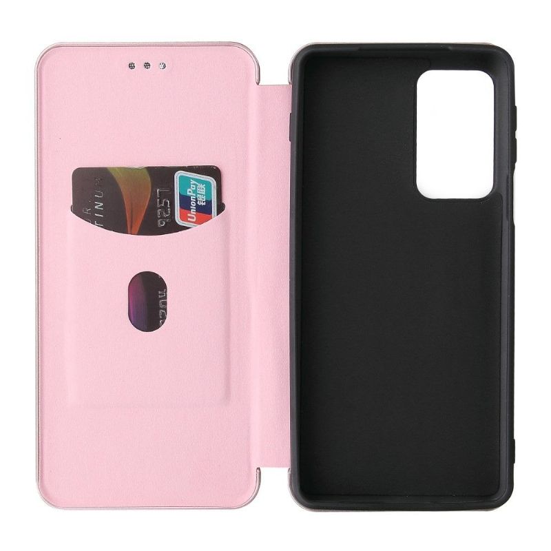 Flipové Pouzdro Na Motorola Edge 20 Pro Koženka Z Uhlíkových Vláken