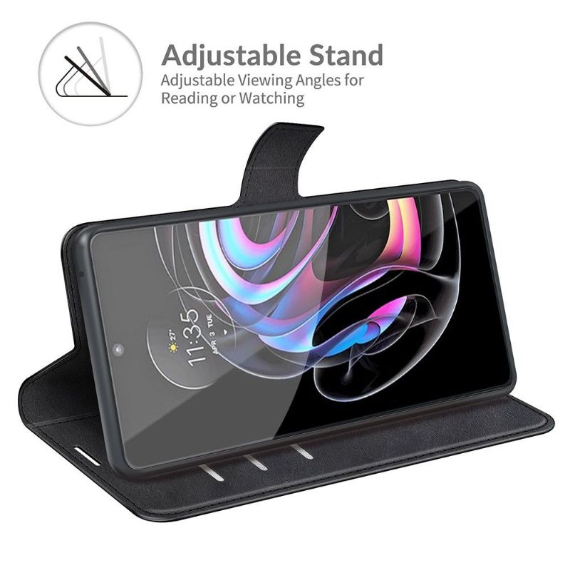Flipové Pouzdro Na Motorola Edge 20 Pro Peněženkové Pouzdro Styl Kůže