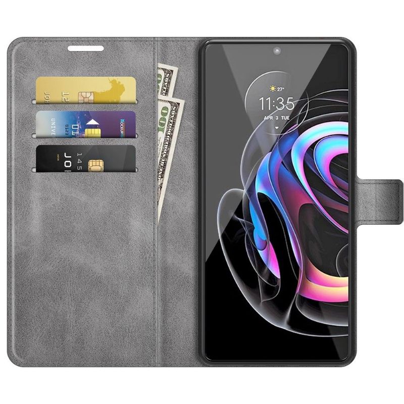 Flipové Pouzdro Na Motorola Edge 20 Pro Peněženkové Pouzdro Styl Kůže
