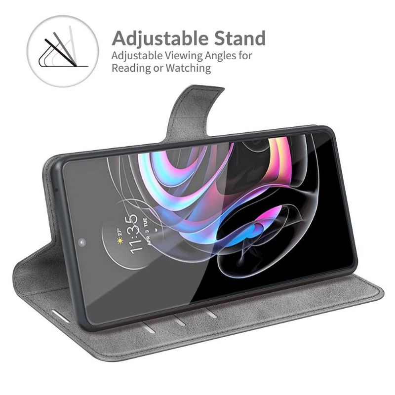 Flipové Pouzdro Na Motorola Edge 20 Pro Peněženkové Pouzdro Styl Kůže
