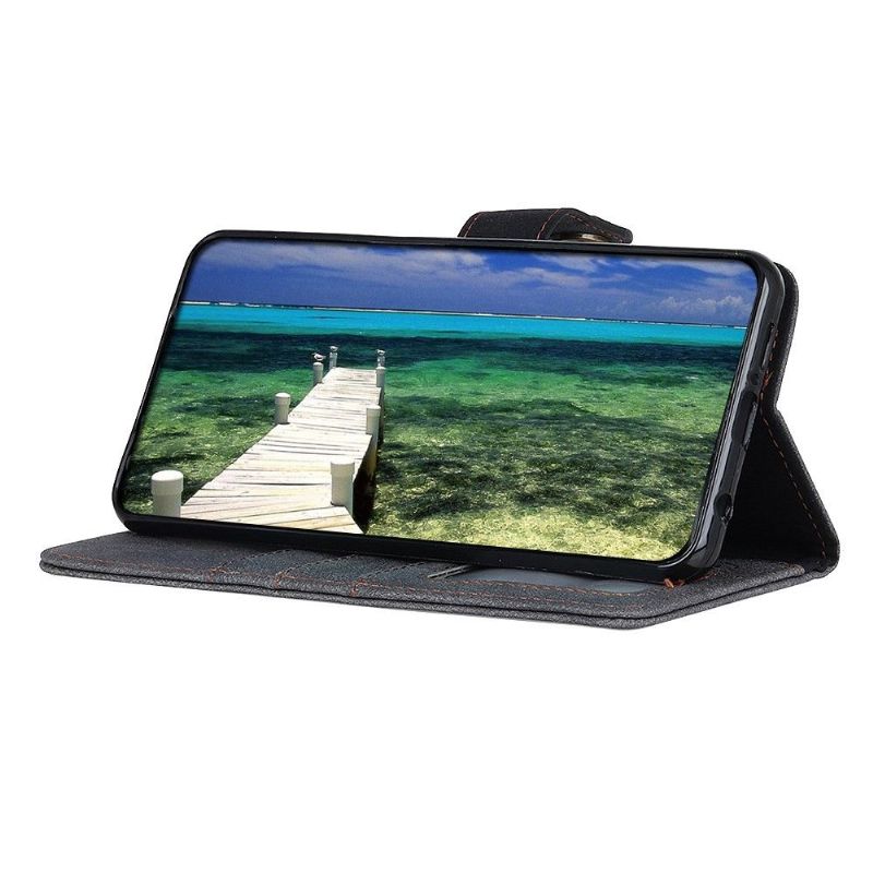 Kožené Pouzdro Na Motorola Edge 20 Pro Khazneh Retro Kožený Efekt