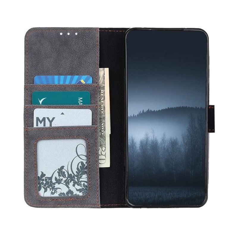 Kožené Pouzdro Na Motorola Edge 20 Pro Khazneh Retro Kožený Efekt