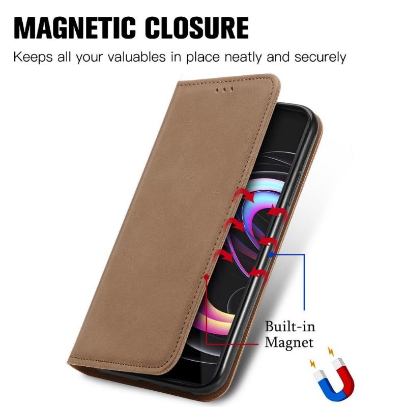 Kožené Pouzdro Na Motorola Edge 20 Pro Obchodní Retro
