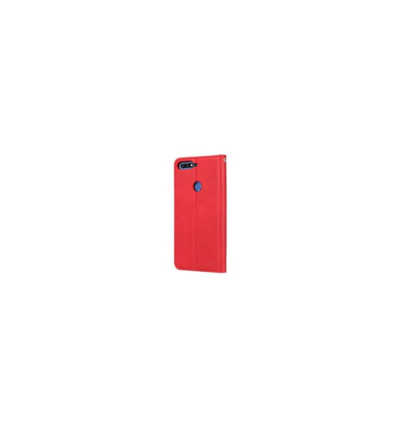 Flipové Pouzdro Na Honor 7C Peněženkové Pouzdro Kožené Pouzdro Na Stojan
